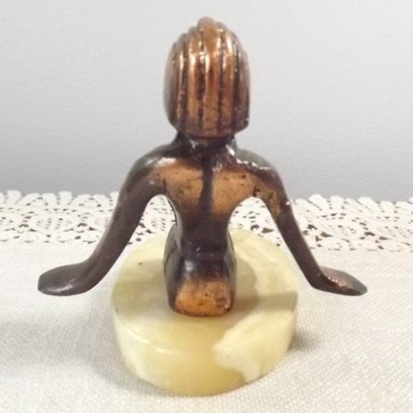 Egyptian Goddess with Wing-arms Oddity Paperweight - Picture 5 of 9